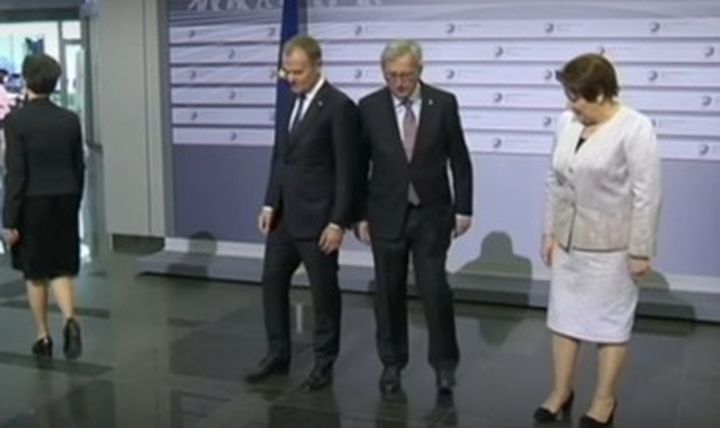 Ръководителят на Европейската комисия Юнкер се появи пиян на официална среща (видео)