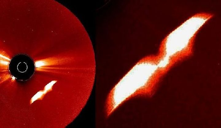 Загадъчен крилат обект бе заснет до Слънцето. НАСА иска хората да видят това? (видео)