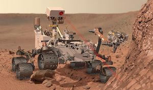 Паралелепипед на Марс и два НЛО (видео)