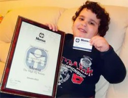 Тригодишното британче Шервин Шараби бе прието в Менса