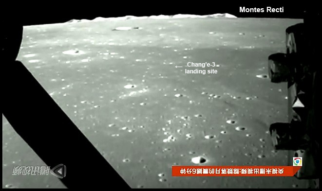 Китайският луноход изпрати първата панорама от мястото на кацане