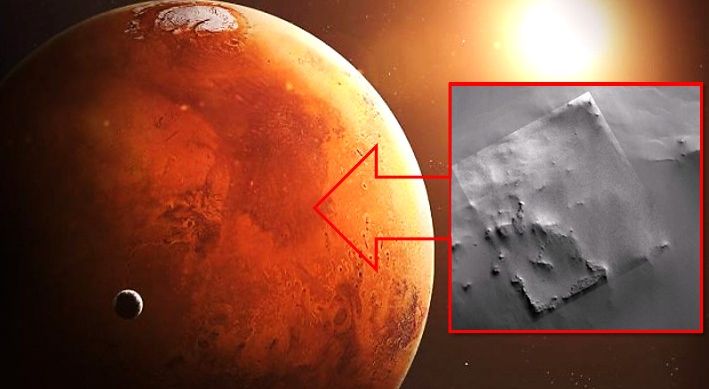 Руините на огромна сграда на Марс са заснети от сондата MGS